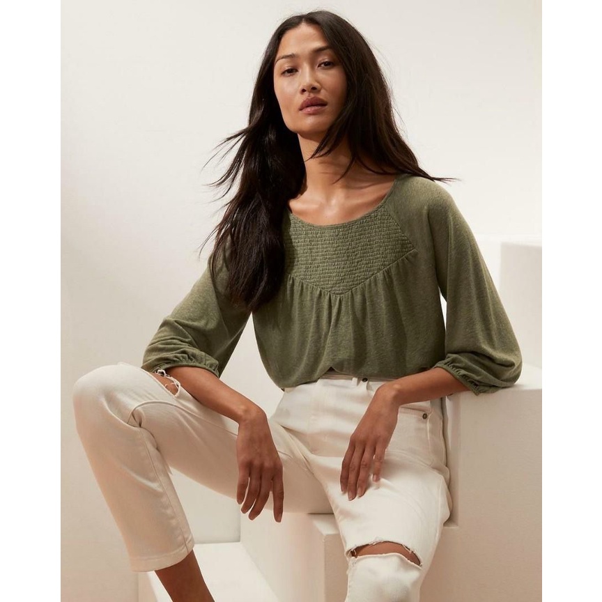 BNN Rep** shirt women top linen blouse