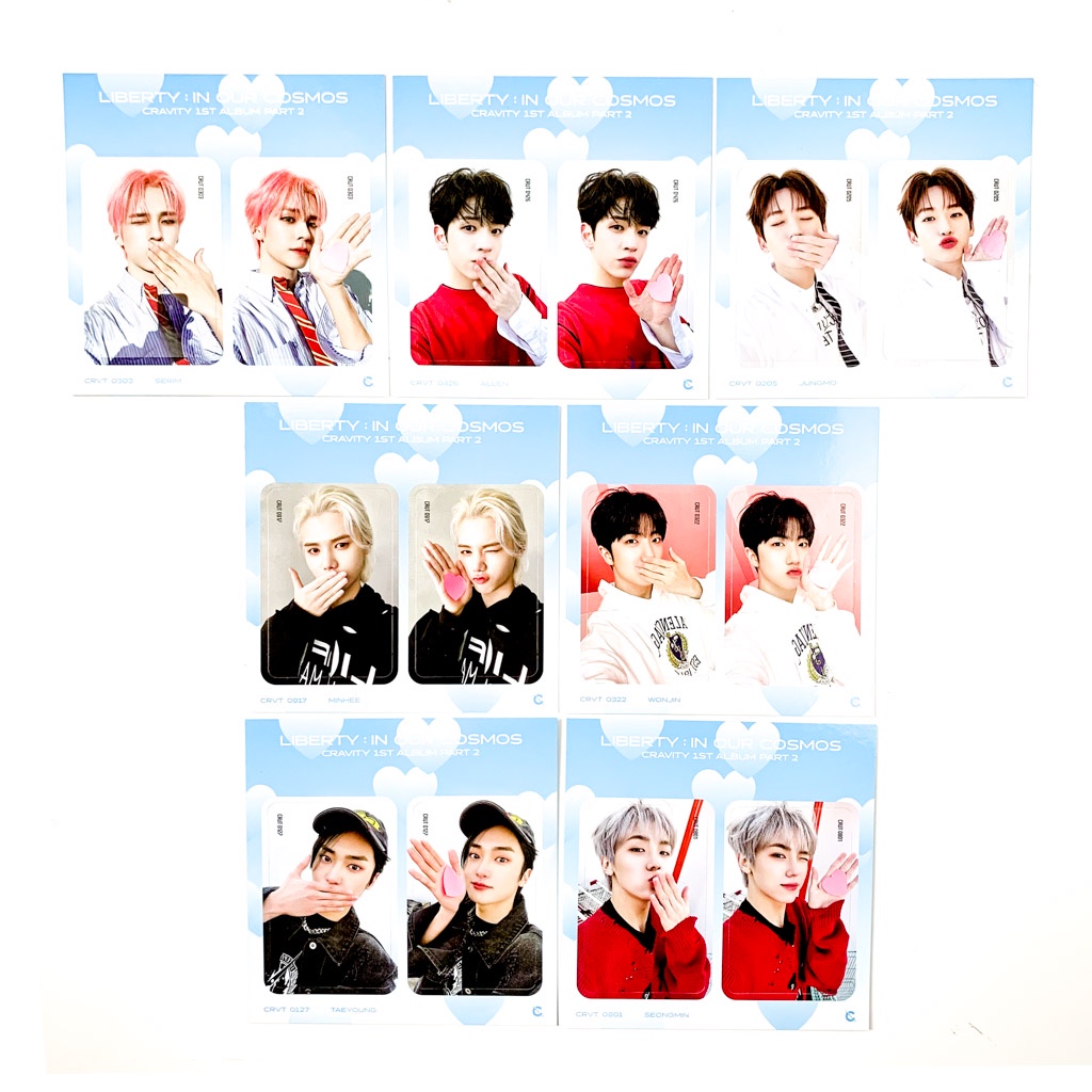 [sharing] CRAVITY - 1st Full Album Part.2 - LIBERTY : IN OUR COSMOS - SSQ PHOTOCARD BENEFIT