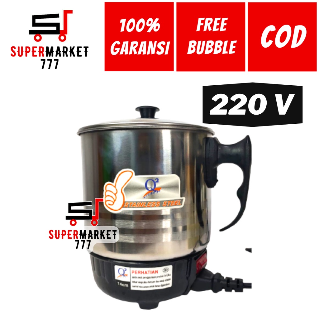 MUG TEKO LISTRIK PEMANAS AIR Q2 8015 SERBAGUNA CERET KETTLE MUG TEKO TERMOS KETEL ALAT PEMANAS PEMAS