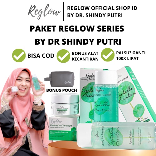 Reglow Official Skincare dr Shindy Putri Original 1 Paket Lengkap Untuk Flek Acne Toner Untuk Kulit Berjerawat Dan Berminyak Facial Wash Acne Sabun Wajah Glowing Cream Re glow Beauty Ori