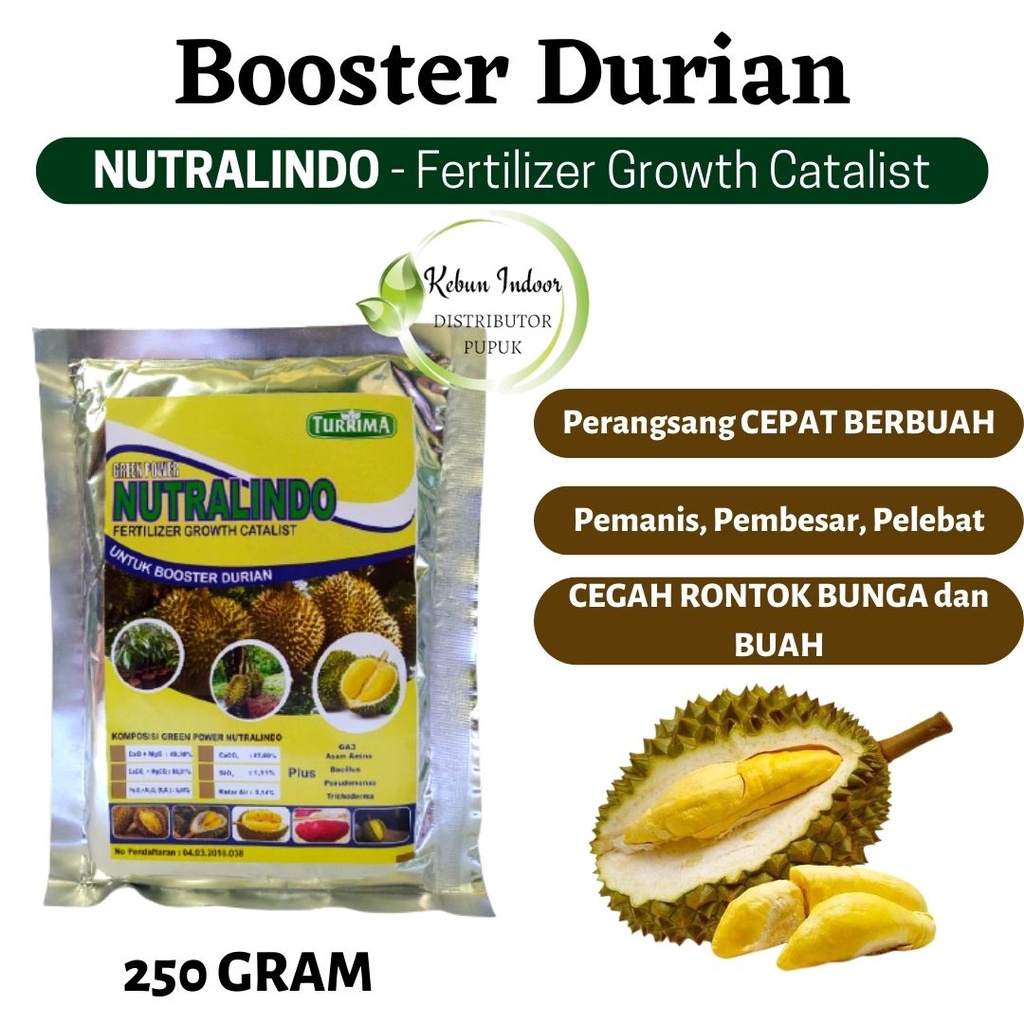 Pupuk Organik Booster Durian Supaya Cepat Berbuah, Pupuk Durian Anti Rontok