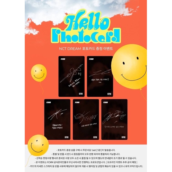 [ SHARING ] NCT DREAM x FCMM PHOTOCARD
