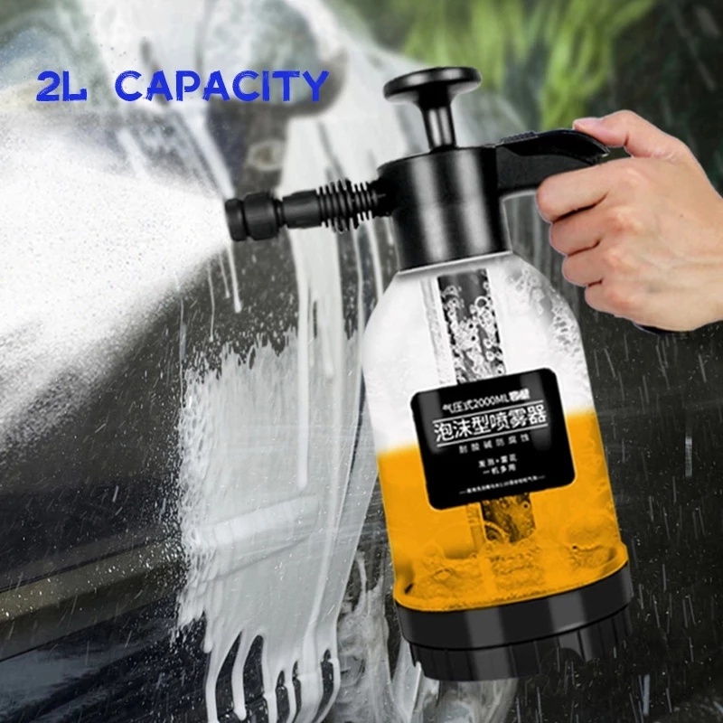 [Botol Semprot Busa Pneumatik Manual Mobil 2L] [Kaleng Semprot Cuci Mobil Genggam Transparan, Nozzle Busa] [Sprayer Pompa Air Rumah Tangga] [untuk Membersihkan Mobil &amp; Taman &amp; Halaman &amp; Balkon]