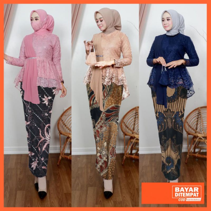 New Arrival kebaya brokat tulle premium  kebaya pesta outfit kondangan kekinian kebaya wisuda tunangan termurah