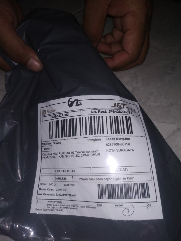 Pisau Dapur Pisau Sayat Tebal Dan Tajam Bahan Dari Per Baja Produk Ukm Indonesia