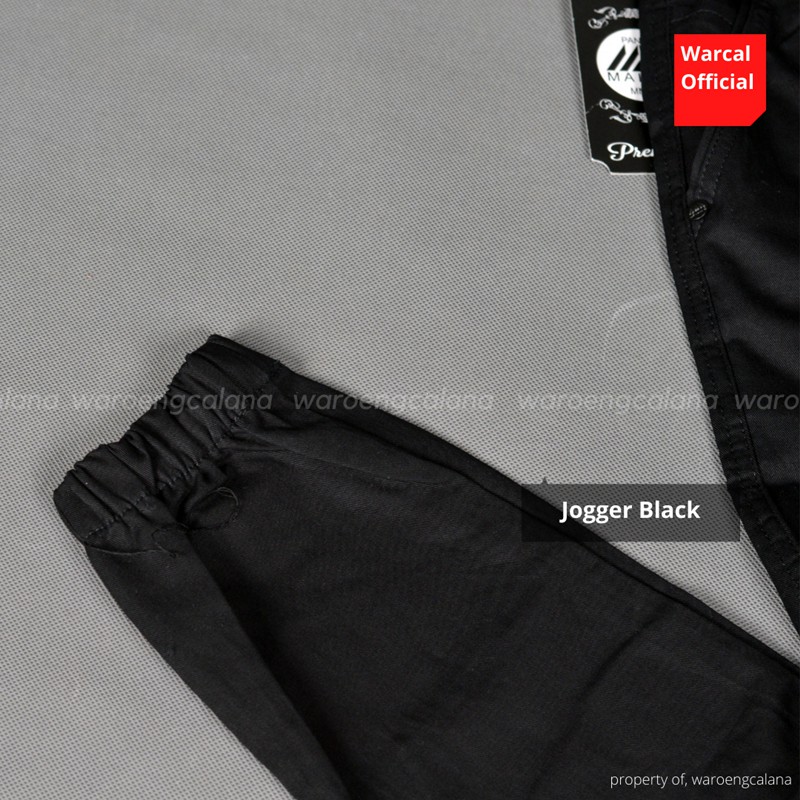 Jogger Pants Black Celana Panjang Pria