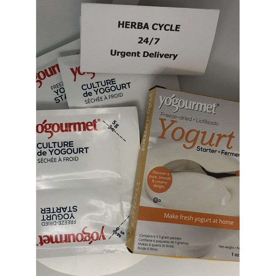 

Bibit Yogurt Starter Yogourmet 1 Saset @ 5 Mg Ori Kanada Buat Yogurt