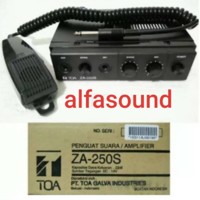 TOA ZA-250S ZA 250S ZA 250 S Za250S car amplifier ampli 28W