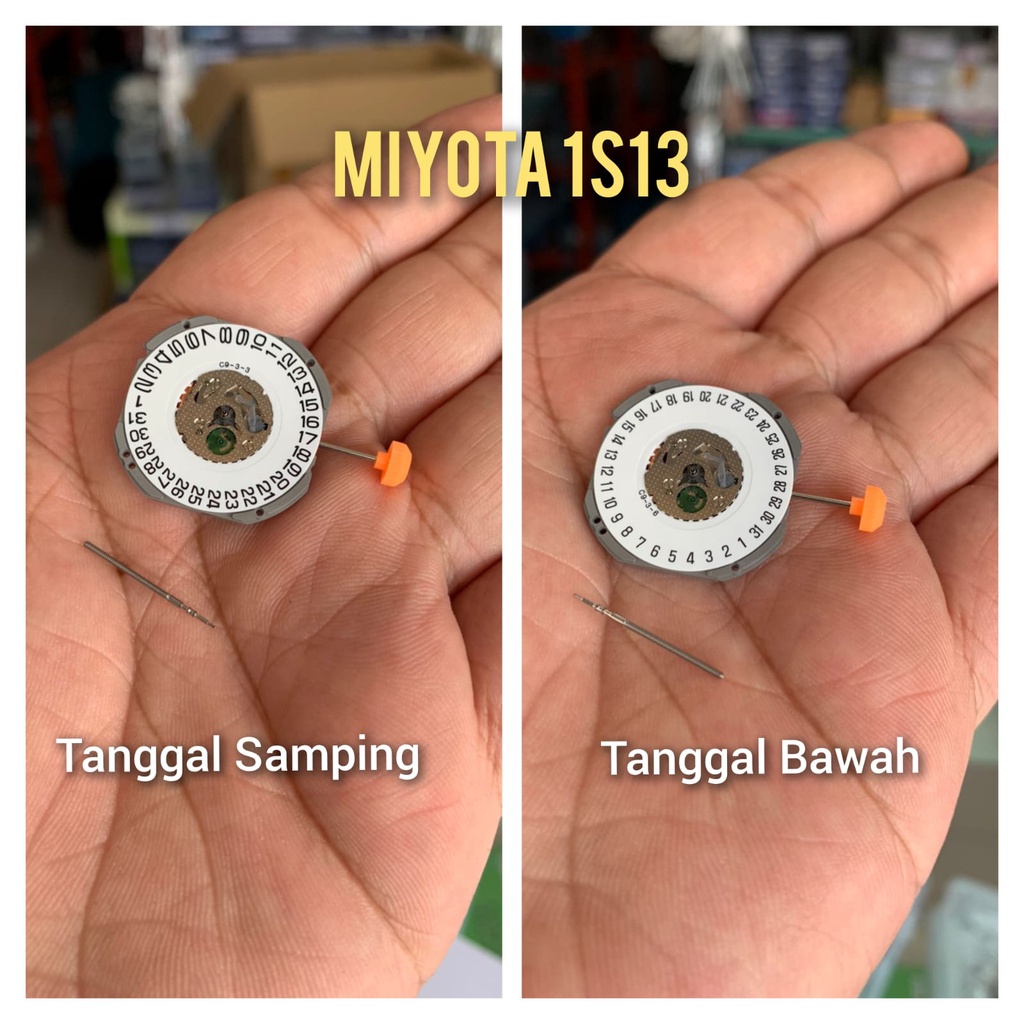 MESIN JAM TANGAN MIYOTA 1S13 1S 13 TANGGAL SAMPING DAN BAWAH ORIGINAL