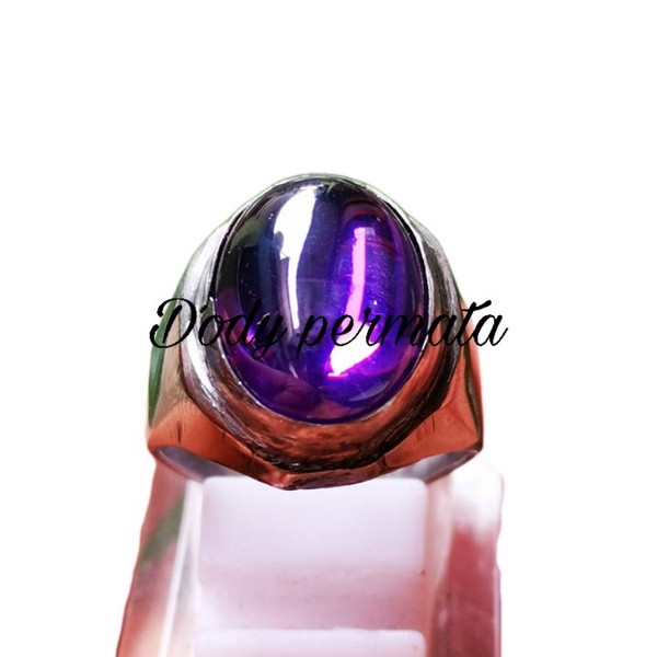 Batu permata kecubung ungu super crystal