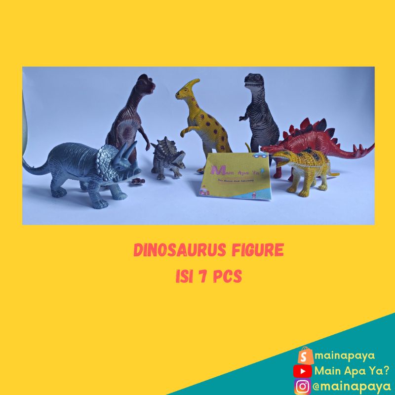 Mainan Dinosaurus Anak | Dinosaurus Figure | Dinosaurus Karet