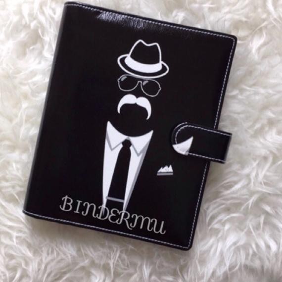 

➶ Binder Anonymous Black Printing Kulit Multiring 20ring A5 26ring B5 ۩