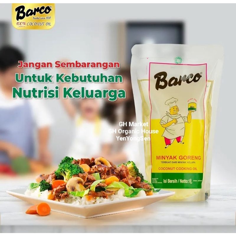 

Minyak Goreng Kelapa Barco 1L Refill Kemasan Isi Ulang Migor Kelapa