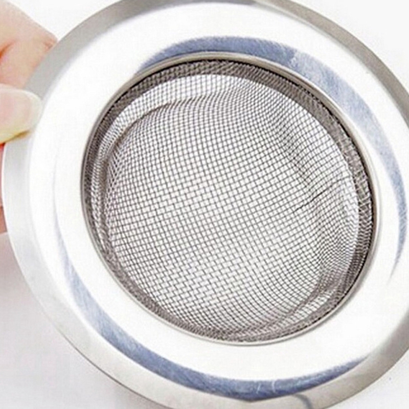 1pc Filter Penyaring Saluran Air Dengan Bahan Stainless Steel Untuk Dapur