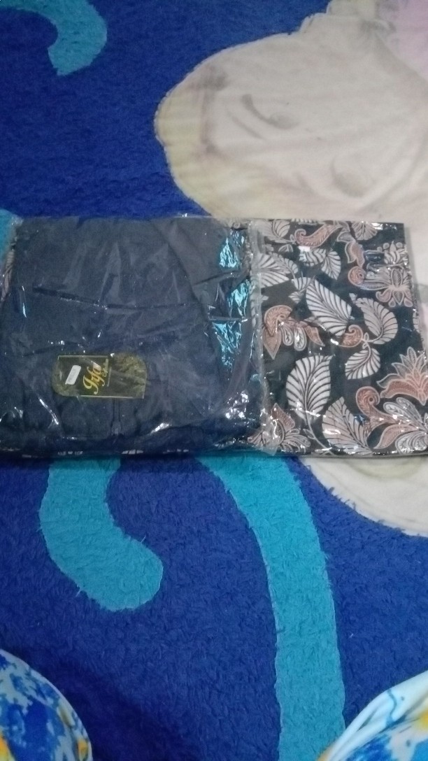 Ada Anak & Ready 6 Warna - Batik Couple Zhalfa Tulle Mutiara Mix Ceruti Payet