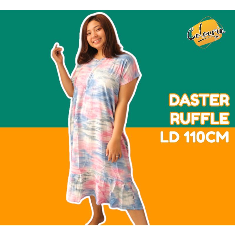 COLOURINAJA Daster wanita terbaru - Daster rayon - Daster busui - Daster ruffle