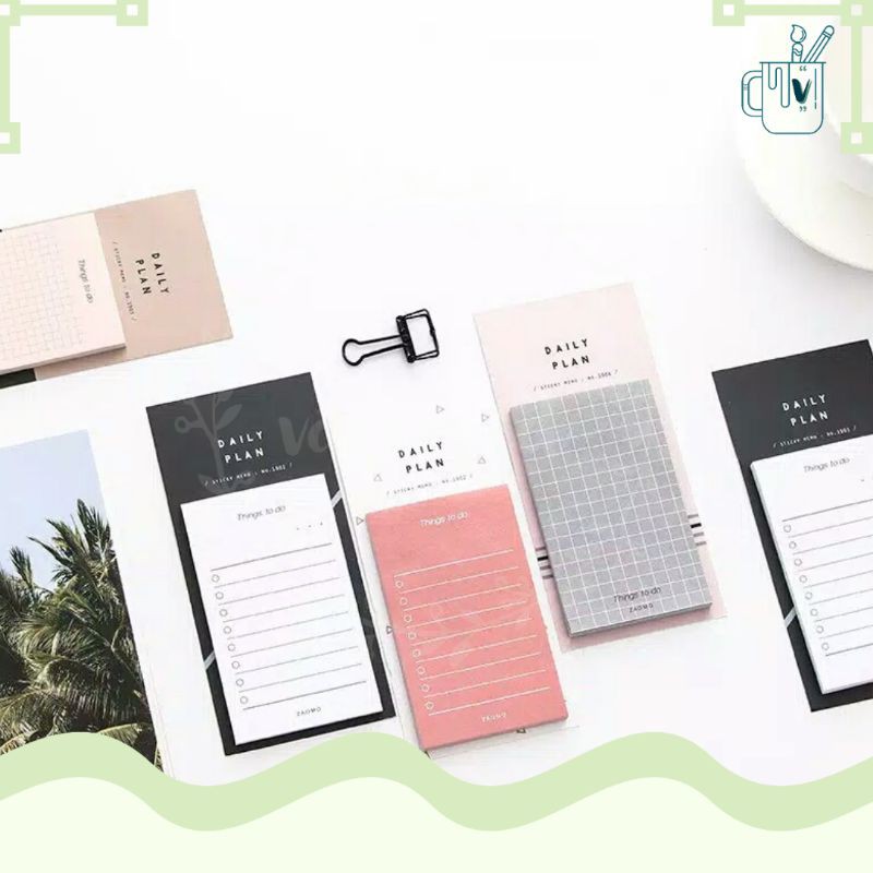 

Sticky Notes | Post-it | Sticker Notes | Notes Memo Grid - 50 Lembar - Aesthetic | Estetik