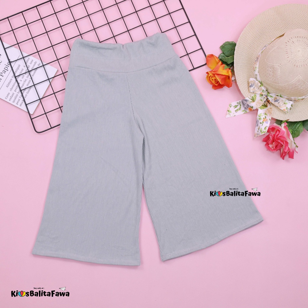 Kulot Polos uk 12-15 Tahun / Celana 3per4 Anak Perempuan Skirt Celana Pendek Pants Kulot Bawahan Polos Babycinnamon