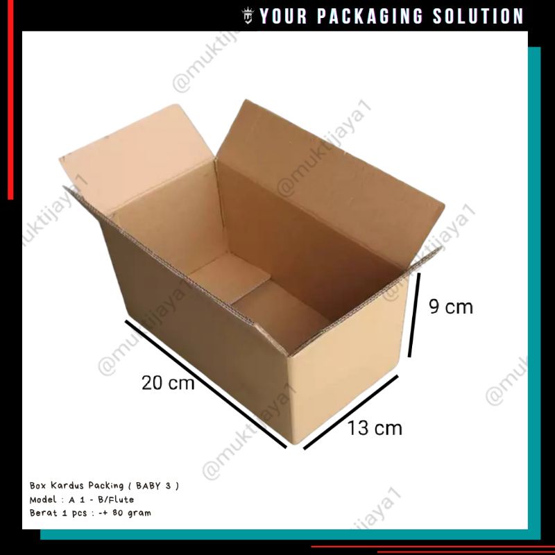 

Box Baby 3 • 20x13x9cm • Kotak/ Kardus/ Karton