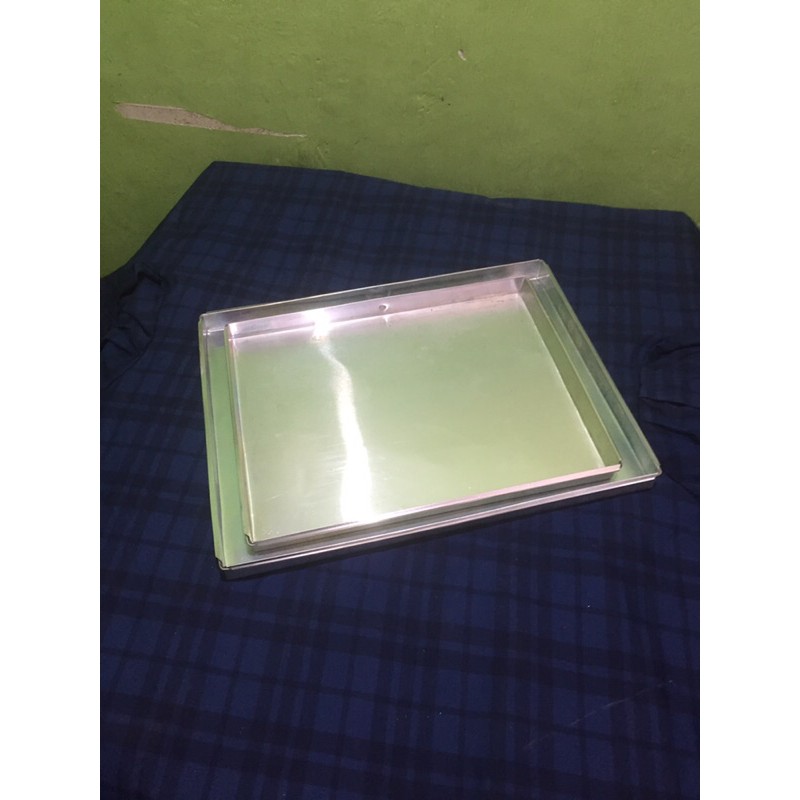 loyang oven bahan aluminium segi panjang uk. kecil dan besar