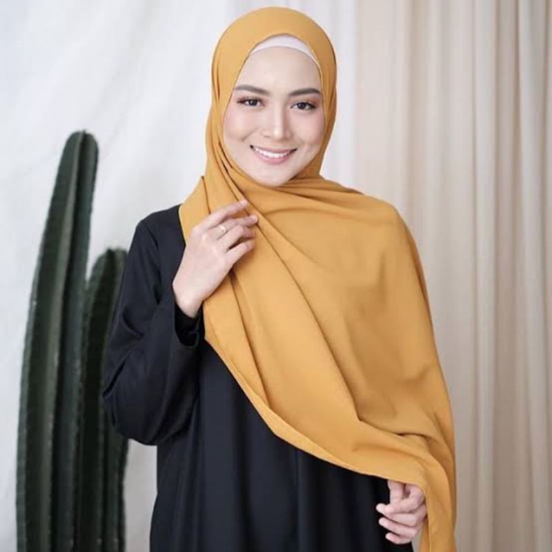 Pashmina Diamond Premium Pasmina Warna Kuning Pink Putih Coklat Hijau Biru Tosca Ungu Merah Biru Shopee Indonesia