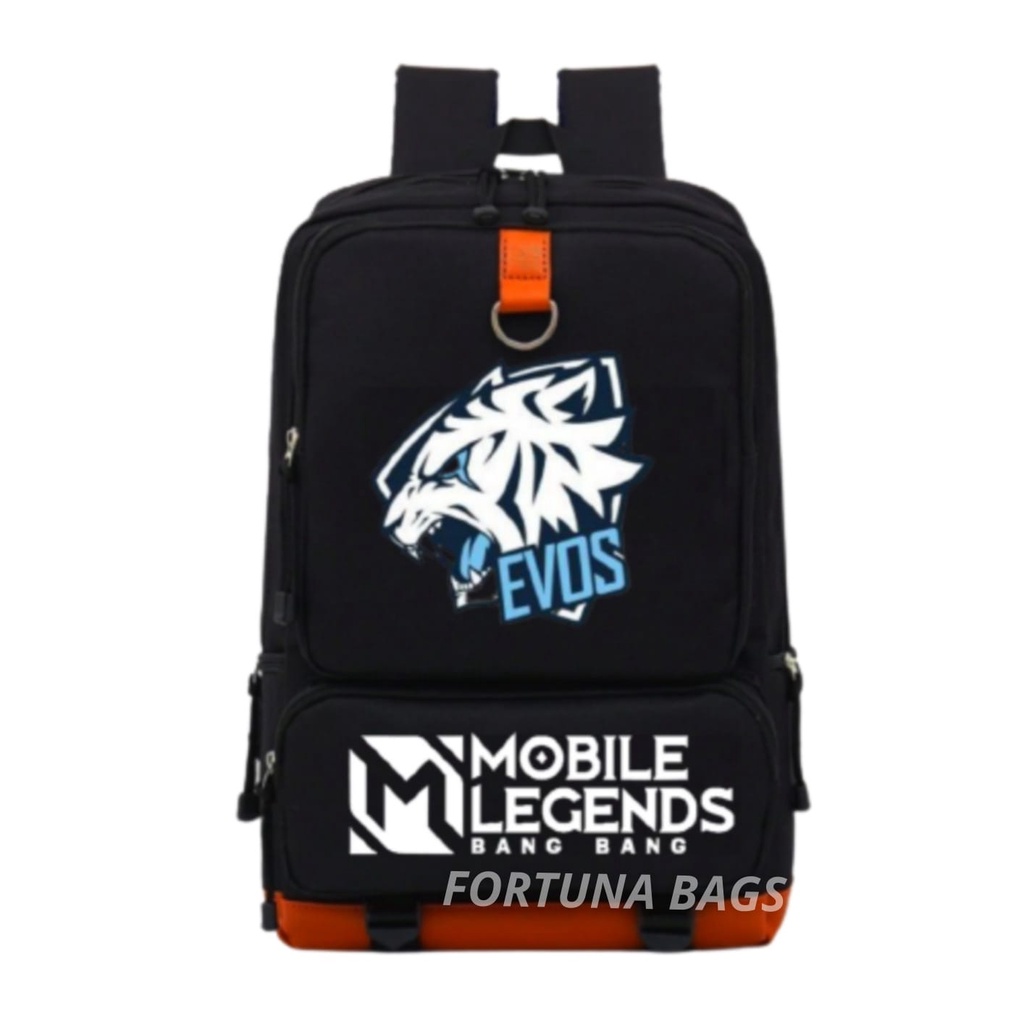 Tas Ransel Anak Sekolah MOBILE LEGENDS EVOS RRQ Kekinian Anak2 SD TK PAUD Laki2 GAMING E-SPORTS Karakter 2022 Pria Perempuan Wanita Murah COD