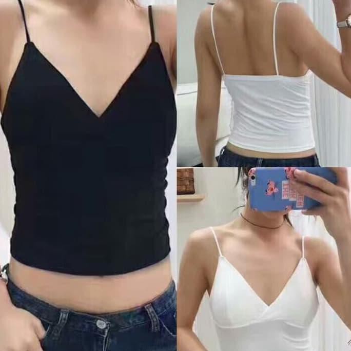 BEST QUALITY TANK TOP WANITA POLOS OUTERWEAR■ SATIN TANKTOP BUSA MURAH / TANKTOP BRA BUSA MURAH