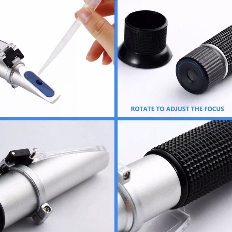 Refractometer 0-20% milk Refractometer 0-20 Produk Kesehatan Susu Konsentrasi 0 - 20 Susu Genggam - B190036