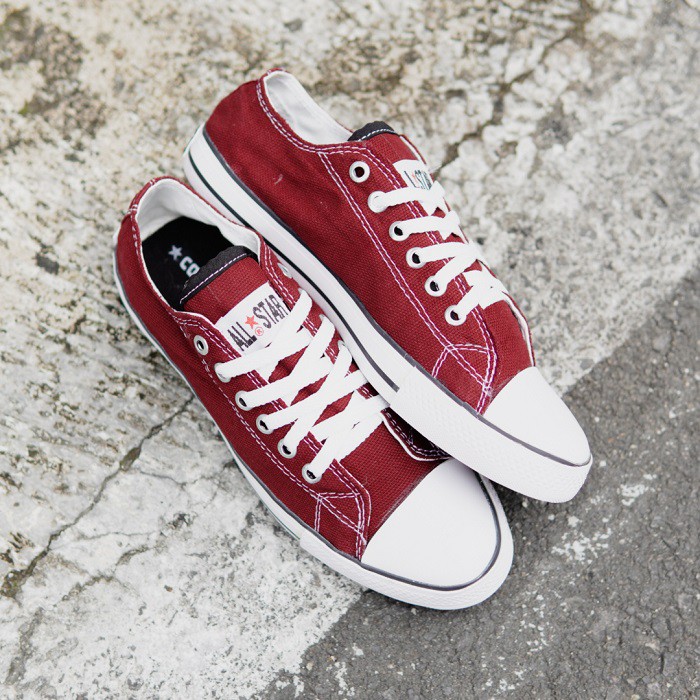 BISA COD !! SEPATU PRIA CASUAL SNEAKERS ALLSTAR LOW CLASIC MERAH SEPATU PRIA / WANITA