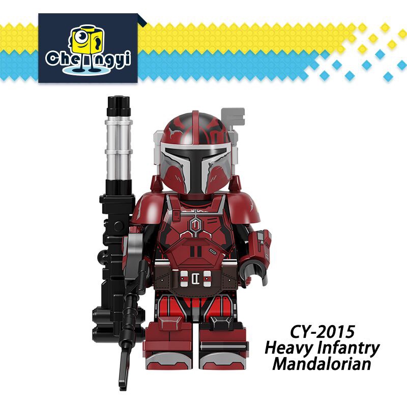 Mainan Action Figure Star Wars Heavy Infantry Mandalorian Armor Blaster CY8002