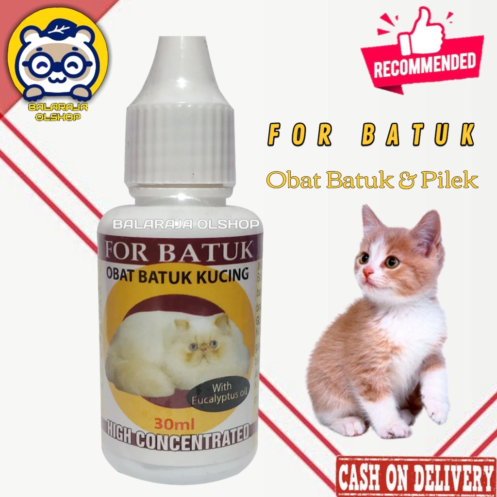 OBAT BATUK KUCING SAKIT PERNAFASAN FLU DAN PILEK - FOR BATUK 30 ML