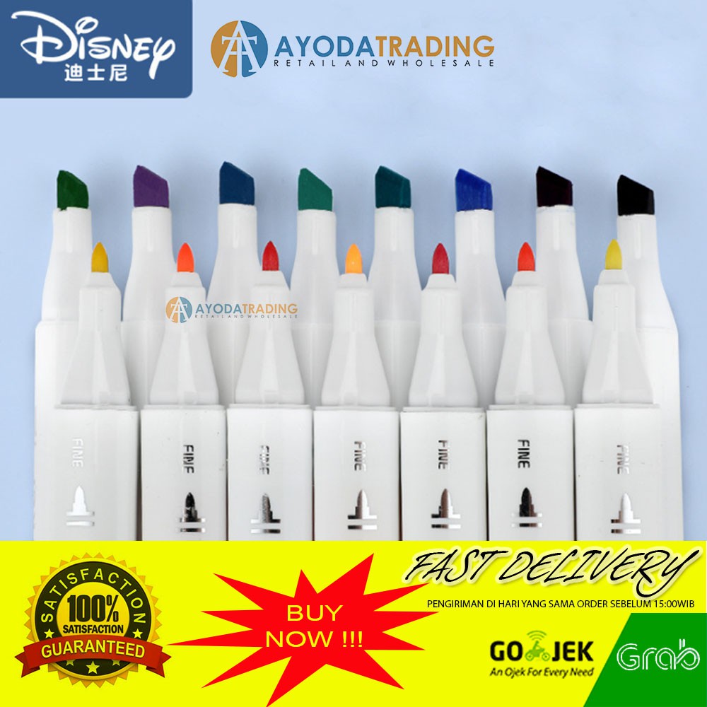 Dual Tip Marker Disney 12 Colors