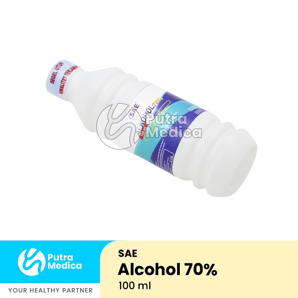 Sae Medical Alkohol 70% 100ml / Alcohol Antiseptic / Ethol / Desinfektan