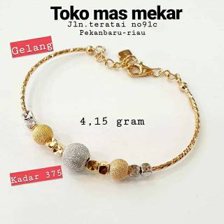  Gelang  sisik naga emas  asli kadar 375 Shopee Indonesia