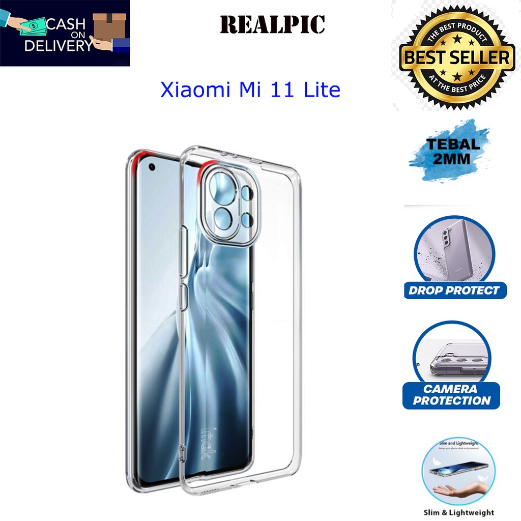 Case Xiaomi Mi 11 Lite Casing Clear HD KETEBALAN 2MM BENING TRANSPARAN TPU Premium Softcase