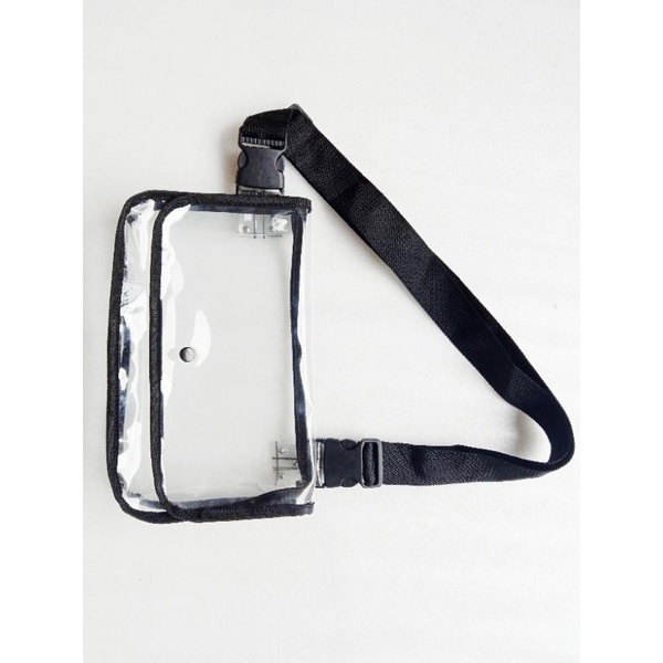 Sling bag transparent crossbody transparant Selempang