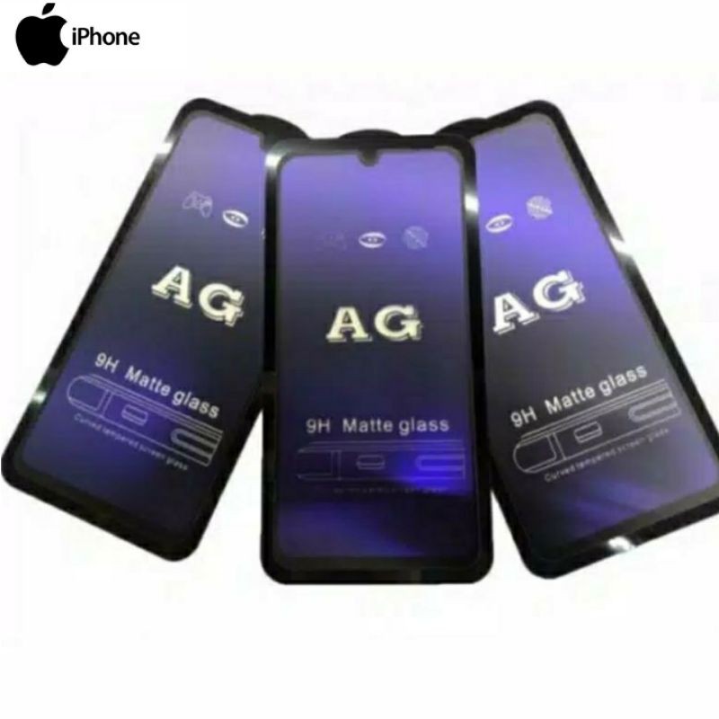 TEMPERED GLASS FULL MATTE BLUE LIGHT IPHONE 6 6 Plus 7 8 X