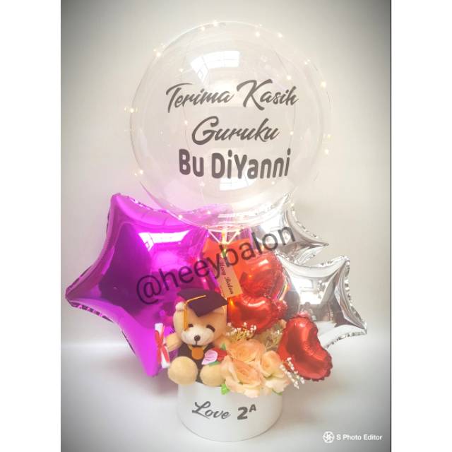 Hot Air Balon / Balon Buket / Balon Ultah / Balon Bening / Balon Snack / Kado / Kado Ultah / Balon