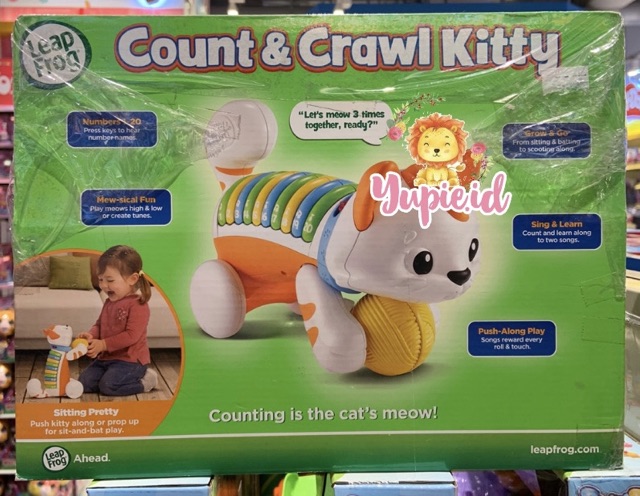 leapfrog count and crawl kitty pink