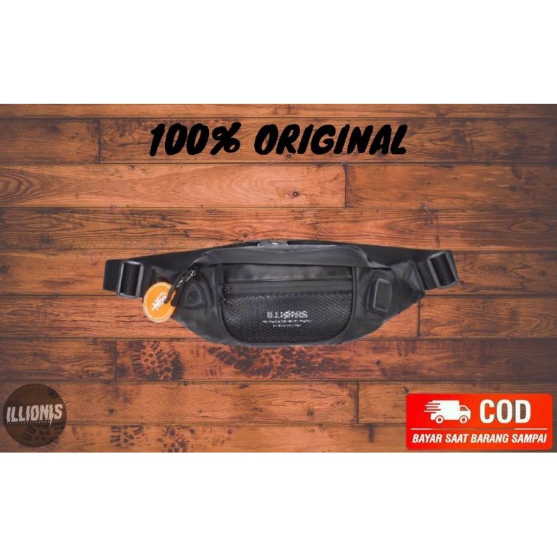 WAIST BAG PRIA ILLINOIS (TAS SLEMPANG)-ORIGINAL-ILLIONIS REBEL INDONESIA