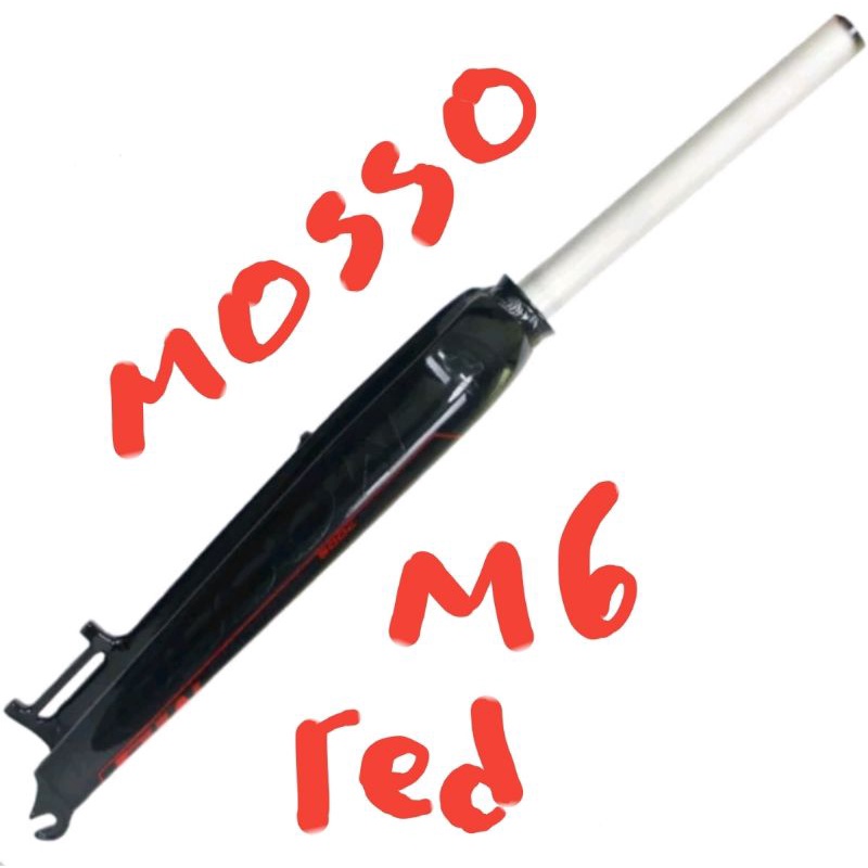 Fork Garpu Sepeda Mosso Rigid Bike Bicycle Front Fork Seri M6 M5 M5L Blac Red Gray Abu Abu merah Biru Hijau Hitam Moso