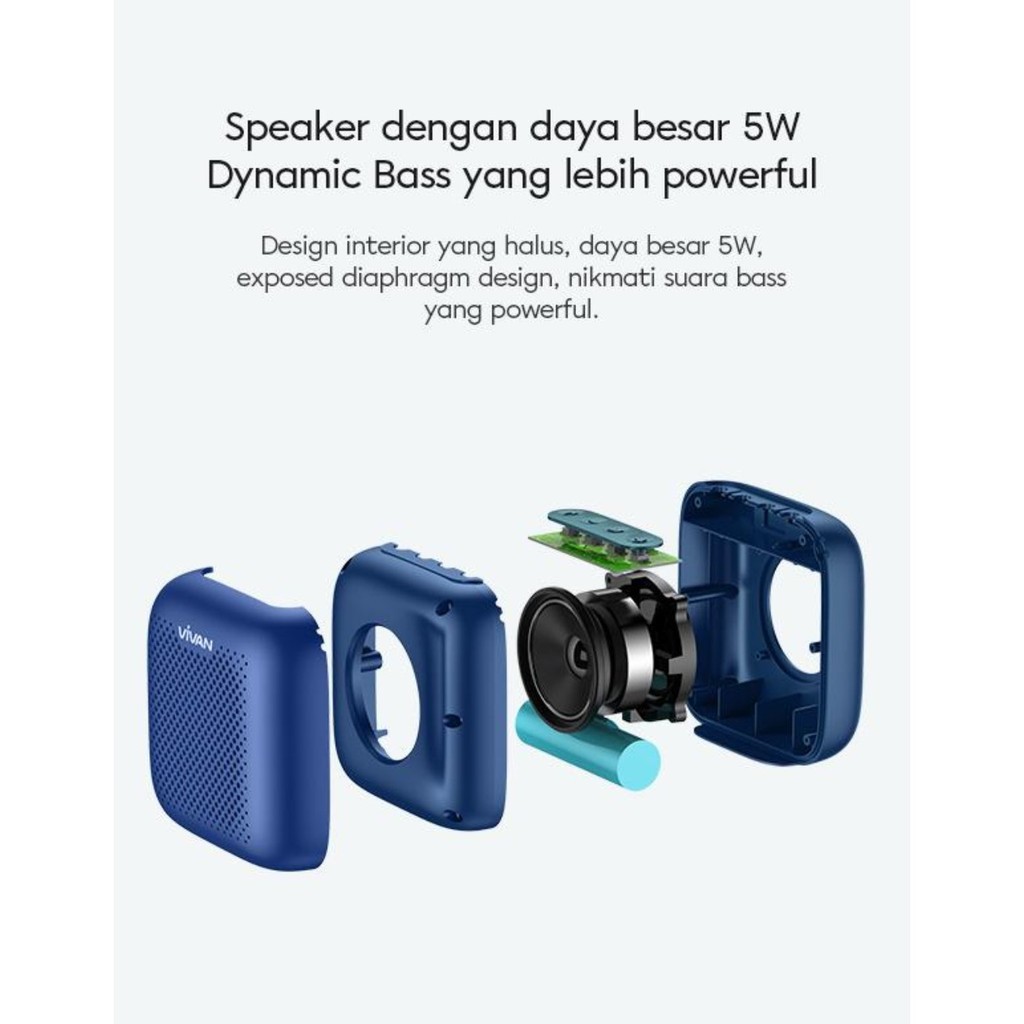 Speaker Bluetooth Outdoor Waterproof IPX5 Super Bass Radiator VS1