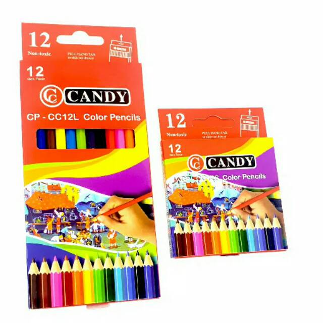 

Pensil warna pendek (9cm) Dan panjang (17cm)