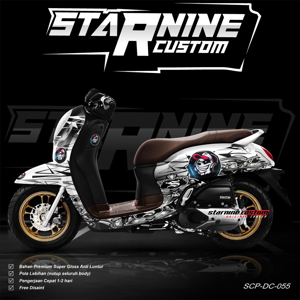 decal scoopy new 2021 panda sticker scoopy 2020 stiker scoopy new