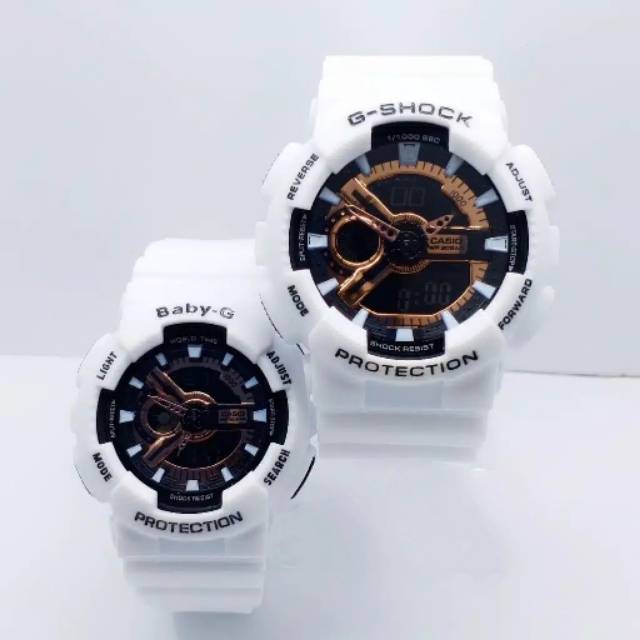 JAM TANGAN COUPLE GSHOCK COUPLE DIGITAL TALI RUBBER ANTI AIR