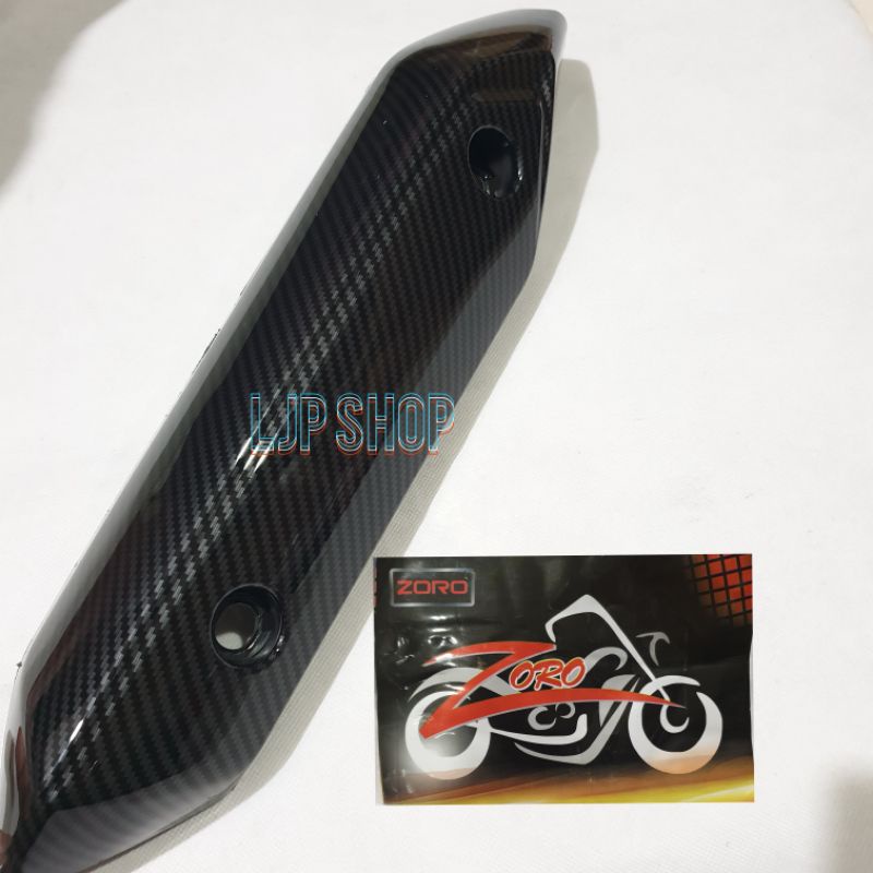 COVER TUTUP KNALPOT CARBON KARBON CELUP BEAT FI BEAT INJEKSI 2014 - 2016