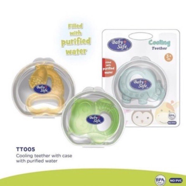 Baby Safe Cooling Teether with Purified Water TT005-Gigitan Gigi Bayi Pereda Nyeri Tumbuh Gigi