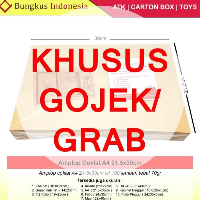 

Amplop Coklat A-4 isi TERLENGKAP
