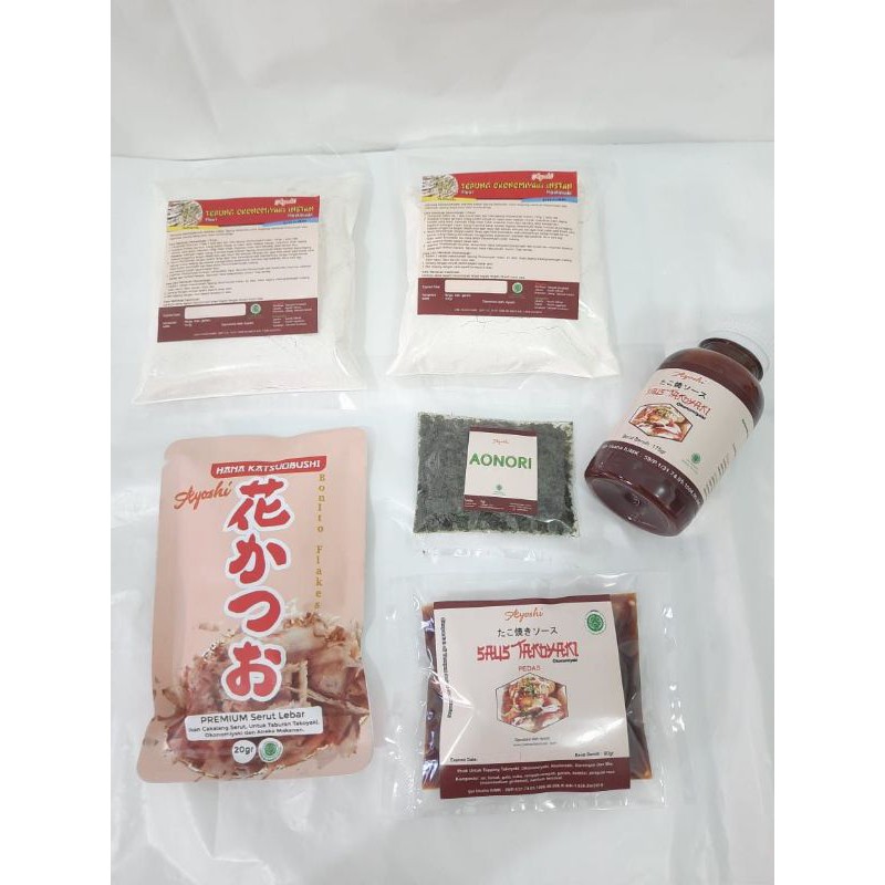 

Bahan Okonomiyaki Lengkap Keluarga isi Tepung, Saus, Katsuobushi Halal MUI