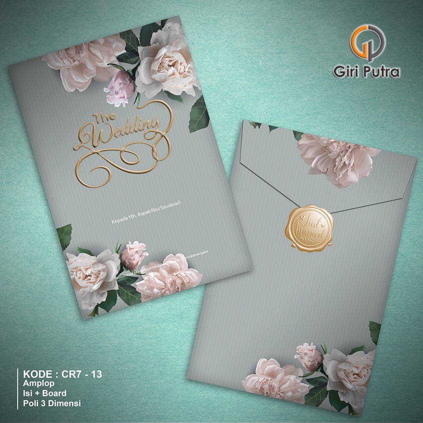 Undangan Pernikahan / Undangan Hard Cover / UND. CR7 - 13